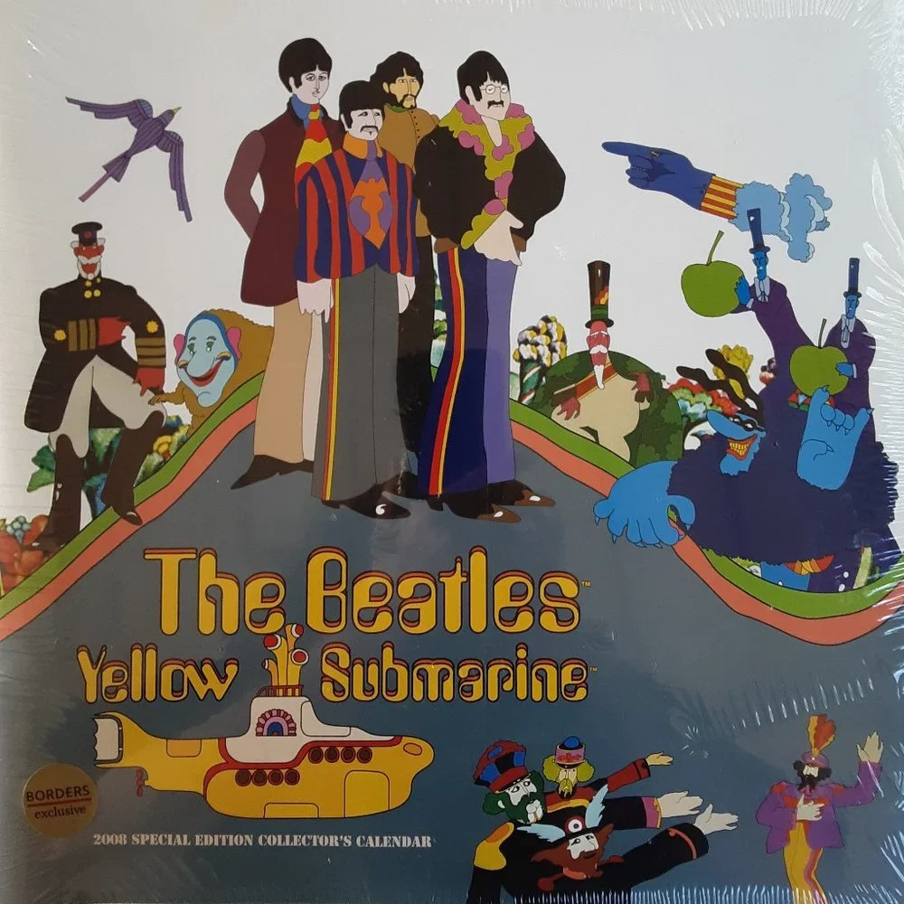 Beatles Calendar Yellow Submarine Collectible Brand New Sealed 2008